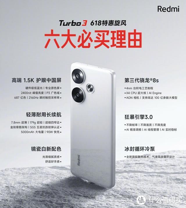 618购机攻略红米篇：红米Turbo3仅需1699元