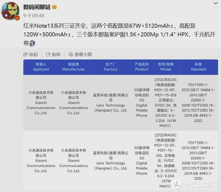 官宣丨 Redmi Note 13 系列将于本月发布，搭天玑 7200-Ultra 和三星 HP3 两亿主摄