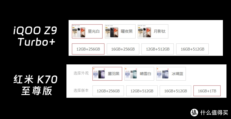 Redmi K70至尊版 vs iQOO Z9 Turbo+谁是两千性价比之王